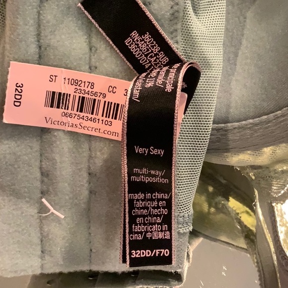 Victoria Secret Bra Lace Green 32DD Very Sexy #E11 - Picture 9 of 10